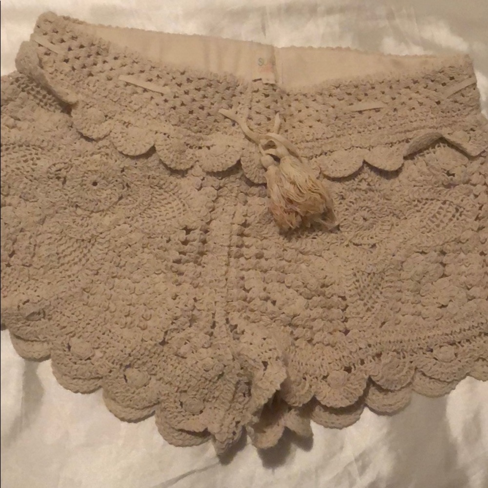 Crochet shorts